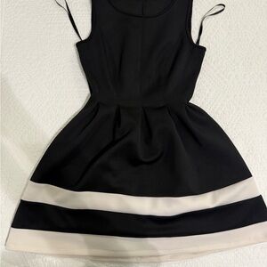 Elegant Black and White Dress